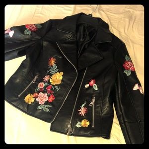 Faux leather jacket